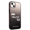 Kryt na mobil Karl Lagerfeld Gradient Karl and Choupette na Apple iPhone 14 Plus - černý (2)