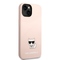 Kryt na mobil Karl Lagerfeld Liquid Silicone Choupette na Apple iPhone 14 Plus - růžový (2)