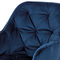 Moderní jídelní židle Autronic Jídelní židle, korálově modrá sametová látka, kovová čtyřnohá podnož, černý matn (DCH-421 BLUE4) (6)