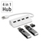 USB Hub Hama 4x USB 2.0 - bílý (2)