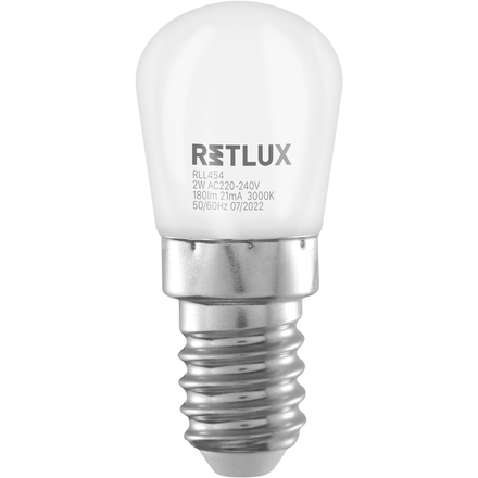 LED žárovka Retlux RLL 454 E14 2W T26 fridge WW