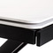 Moderní jídelní stůl Autronic Jídelní stůl 120+30+30x80 cm, keramická deska bílý mramor, kov, černý matný lak (HT-450M BK) (4)