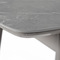 Moderní jídelní stůl Autronic Jídelní stůl 90+25x70 cm, keramická deska šedý mramor, masiv, šedý vysoký lesk (HT-400M GREY) (5)