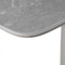 Moderní jídelní stůl Autronic Jídelní stůl 90+25x70 cm, keramická deska šedý mramor, masiv, šedý vysoký lesk (HT-400M GREY) (6)