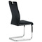 Moderní jídelní židle Autronic Jídelní židle, potah černá sametová látka, kovová chromovaná podnož a madlo (DCL-416 BK4) (9)