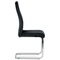 Moderní jídelní židle Autronic Jídelní židle, potah černá sametová látka, kovová chromovaná podnož a madlo (DCL-416 BK4) (10)