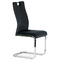 Moderní jídelní židle Autronic Jídelní židle, potah černá sametová látka, kovová chromovaná podnož a madlo (DCL-416 BK4) (11)