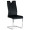 Moderní jídelní židle Autronic Jídelní židle, potah černá sametová látka, kovová chromovaná podnož a madlo (DCL-416 BK4) (12)