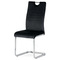 Moderní jídelní židle Autronic Jídelní židle, potah černá sametová látka, kovová chromovaná podnož a madlo (DCL-416 BK4) (2)
