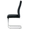 Moderní jídelní židle Autronic Jídelní židle, potah černá sametová látka, kovová chromovaná podnož a madlo (DCL-416 BK4) (4)