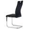 Moderní jídelní židle Autronic Jídelní židle, potah černá sametová látka, kovová chromovaná podnož a madlo (DCL-416 BK4) (5)