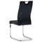 Moderní jídelní židle Autronic Jídelní židle, potah černá sametová látka, kovová chromovaná podnož a madlo (DCL-416 BK4) (6)