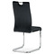Moderní jídelní židle Autronic Jídelní židle, potah černá sametová látka, kovová chromovaná podnož a madlo (DCL-416 BK4) (8)