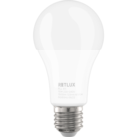 LED žárovka Retlux RLL 411 A65 E27 bulb 15W DL