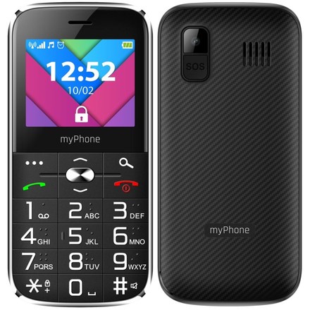 Mobilní telefon myPhone Halo C SENIOR černý