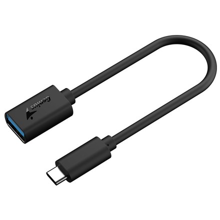 Redukce Genius ACC-C2AC, USB-A/ USB-C, 21cm - černá