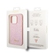 Kryt na mobil Guess Glitter Flakes Metal Logo na Apple iPhone 14 Pro - růžový (3)