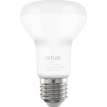LED žárovka Retlux RLL 425 R63 E27 Spot 10W CW