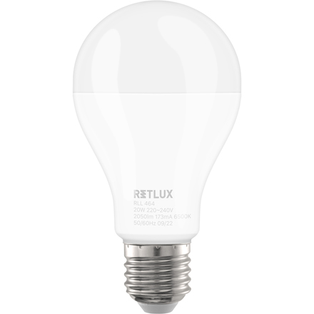 LED žárovka Retlux RLL 464 A67 E27 bulb 20W DL
