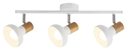 Bodové stropní svítidlo Rabalux 5945 Holly bílá/buk 3xE14/40W/230V bílá