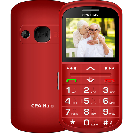 Mobilní telefon pro seniory CPA Halo 11 Pro - červený