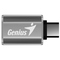 Redukce Genius ACC-C2A, USB-A/ USB-C - šedá (1)