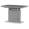Moderní jídelní stůl Autronic Jídelní stůl 120+40x70 cm, keramická deska šedý mramor, MDF, šedý matný lak (HT-424M GREY) (1)