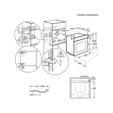 Samostatná vestavná trouba AEG Mastery SenseCook BCK546360M (2)