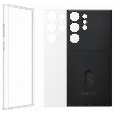Kryt na mobil Samsung Frame na Galaxy S23 Ultra - černý