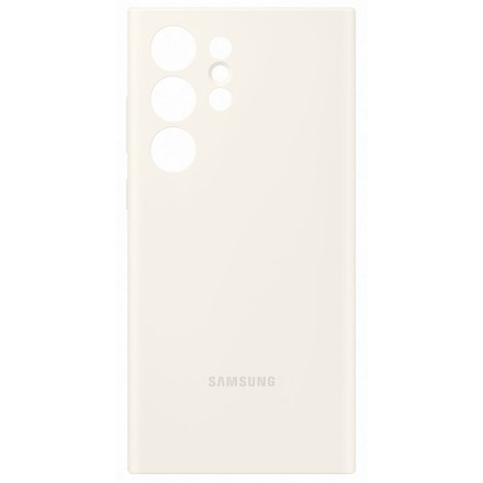 Kryt na mobil Samsung Silicone na Galaxy S23 Ultra - krémový