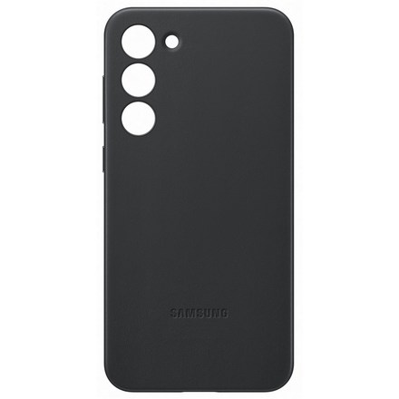 Kryt na mobil Samsung Leather na Galaxy S23+ - černý