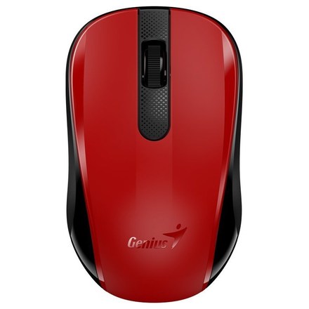 Bezdrátová počítačová myš Genius NX-8008S optická/ 3 tlačítek/ 1200DPI - černá/ červená