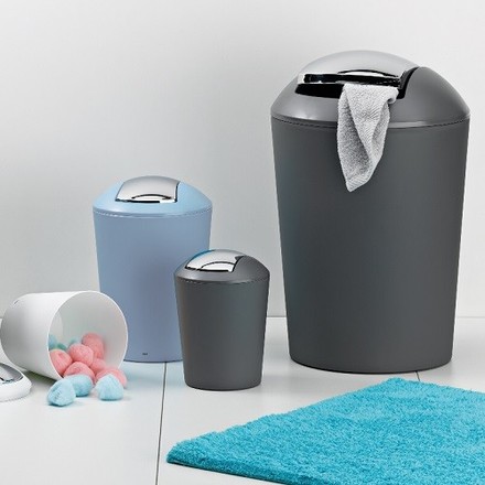 Kosmetický koš Kela KL-24555 s otočným víkem Marta 5 L plast nefrit zelená (1)