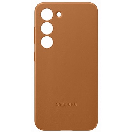 Kryt na mobil Samsung Leather na Galaxy S23 - hnědý