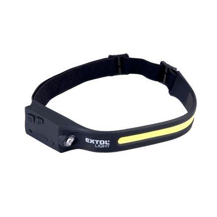 Čelovka Extol Light (43186) 350lm, USB nabíjení, s IR čidlem, COB, XPE LED