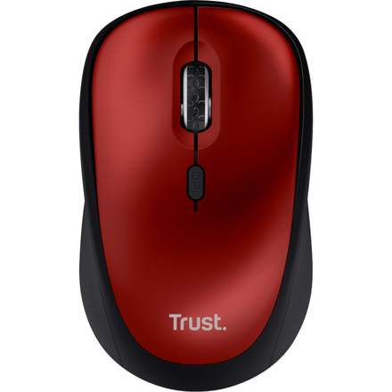 Bezdrátová počítačová myš Trust 24550 Yvi+ Wireless Mouse Eco Red