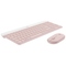 Set klávesnice s myší Logitech Wireless Combo MK470 Slim, US - růžová (3)