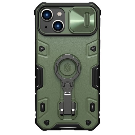 Kryt na mobil Nillkin CamShield Armor PRO na Apple iPhone 14 - zelený