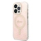 Kryt na mobil Guess 4G MagSafe na Apple iPhone 14 Pro + bezdrátová nabíječka - růžový (1)