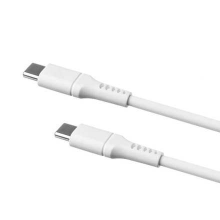 USB kabel Fixed Liquid silicone USB-C/ USB-C s podporou PD, 60W, 2m - bílý (3)