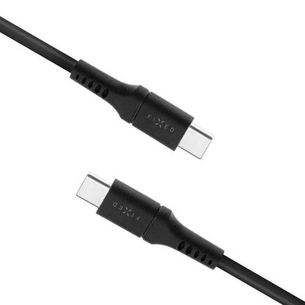 USB kabel Fixed Liquid silicone USB-C/ USB-C s podporou PD, 60W, 2m - černý (2)
