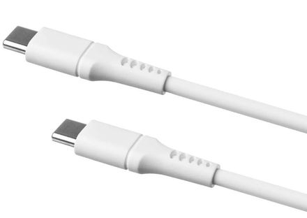 USB kabel Fixed Liquid silicone USB-C/ USB-C s podporou PD, 60W, 1, 2m - bílý (2)