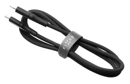 USB kabel Fixed Liquid silicone USB-C/ USB-C s podporou PD, 60W, 1, 2m - černý (3)