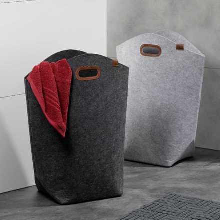 Taška na prádlo Kela KL-24464 Fay filc světle šedá (1)