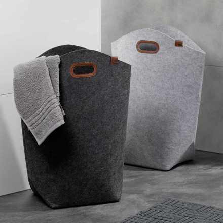 Taška na prádlo Kela KL-24464 Fay filc světle šedá (2)