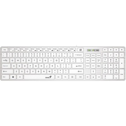 Počítačová klávesnice Genius Slimstar 126 - bílá