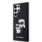 Kryt na mobil Karl Lagerfeld Saffiano Karl and Choupette NFT na Samsung Galaxy S23 Ultra - černý (1)