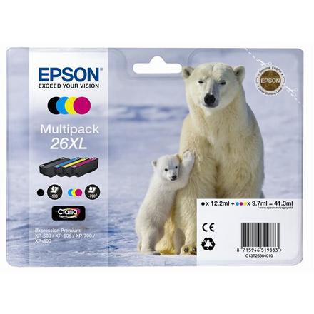 Inkoustová náplň Epson T2636 Multip. 4-colours 26XL Claria Premium