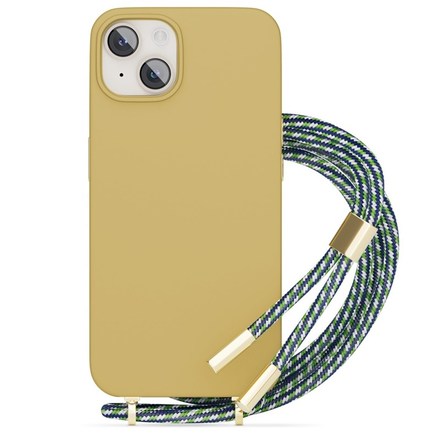 Kryt na mobil Epico Silicone Necklace na Apple iPhone 14 Pro Max - béžový