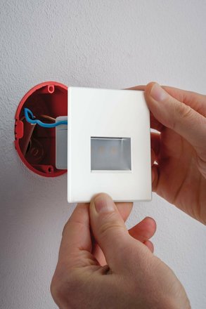 Zápustné svítidlo Aulix Paulmann (P93093) EDGE LED zápustné svítidlo do stěny 1,2W, 2700K, bílá (2)